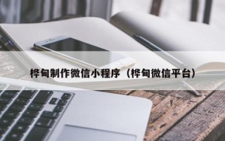 钦州桦甸制作微信小程序（桦甸微信平台）